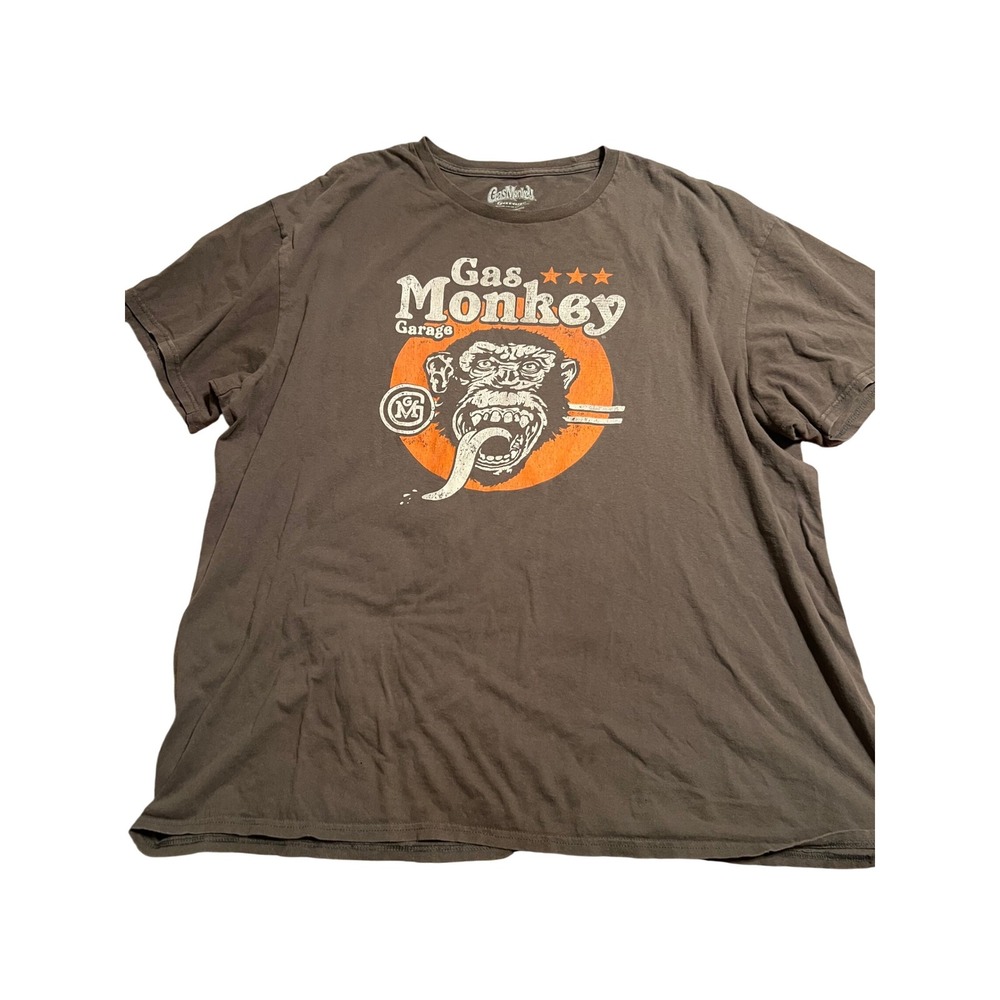 Gas Monkey Garage‎ T Shirt Adult 2XL Gray Short Sleeve Graphic Tee